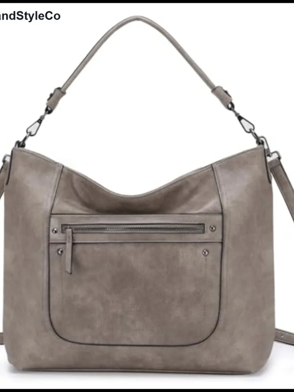 Vegan Leather Hobo Bag Large Slouchy Shoulder Purse Crossbody Strap